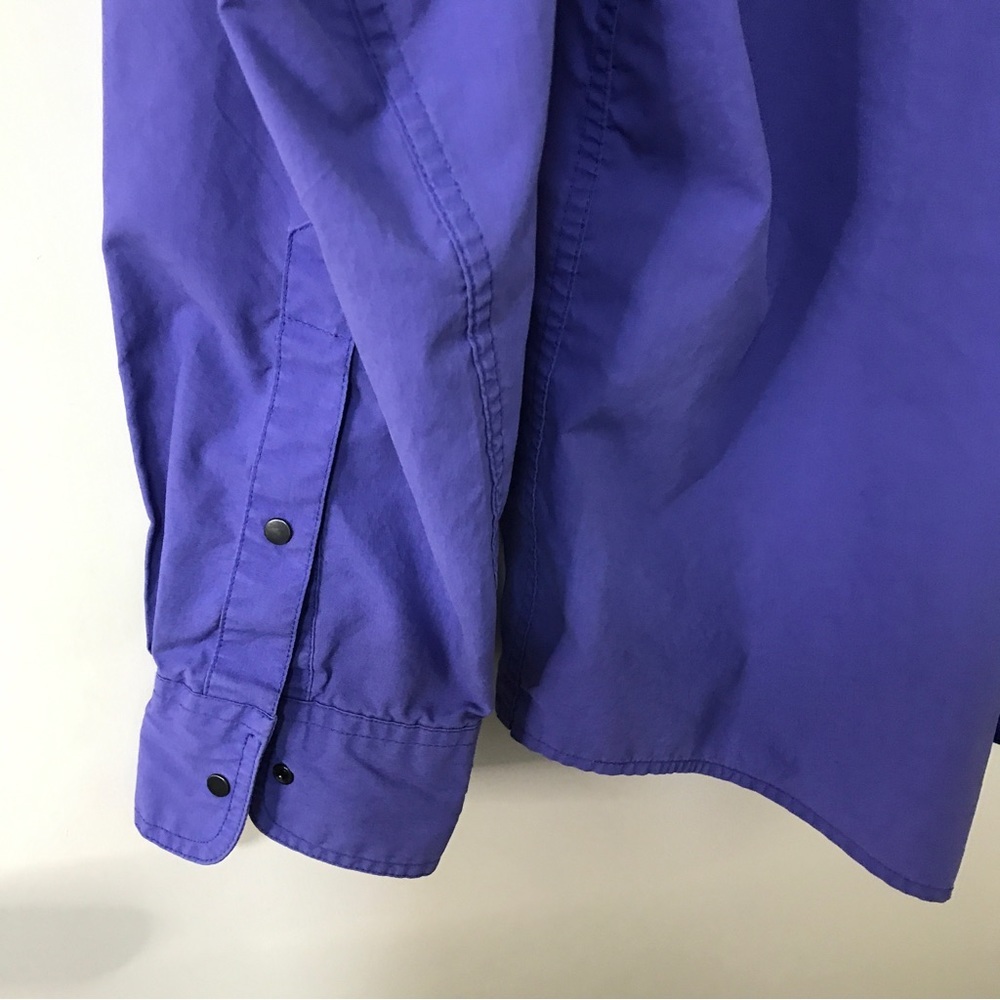 *Vintage* Patagonia Men’s bright purple snap button long sleeve shirt size M - Picture 8 of 10